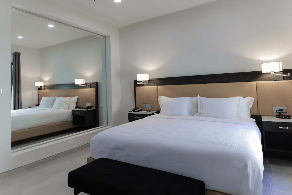 The Honeymoon Suite at The Bungalows on Shary is designed with comfort and luxury